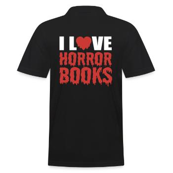 Horrorbuchliebhaber Geisterjäger - Männer Poloshirt - Schwarz - Hinten - Kai (181cm)