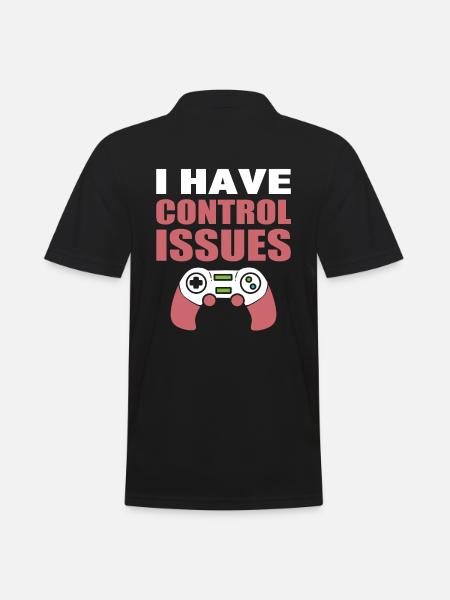 I Have Control Issues Getriebe - Männer Poloshirt - Schwarz