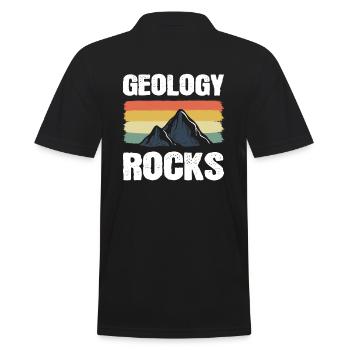Geology Rocks Geologe - Männer Poloshirt - Schwarz - Hinten - Kai (181cm)