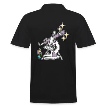 Science Is Everywhere Chemiker - Männer Poloshirt - Schwarz - Hinten - Kai (181cm)