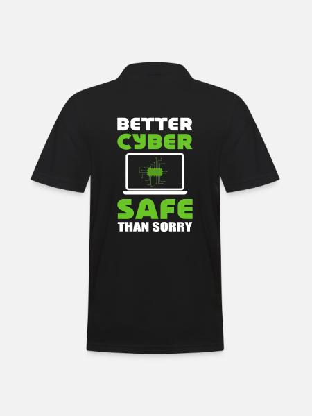 Internet-Sicherheit Softwareentwickler - Männer Poloshirt - Schwarz