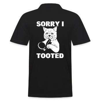 Sorry I Tooted Musiker - Männer Poloshirt - Schwarz - Hinten - Kai (181cm)