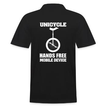 Liebhaber Einheitspunkte Pedaler - Männer Poloshirt - Schwarz - Hinten - Kai (181cm)