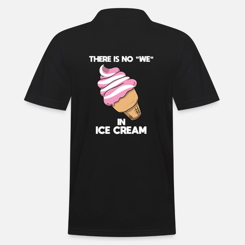 Eisliebhaber Eisverkäufer - Männer Poloshirt - Schwarz