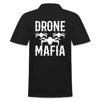 Lustiger Drohnenpilot Drohnenliebhaber - Männer Poloshirt - Schwarz - Hinten - Kai (181cm)