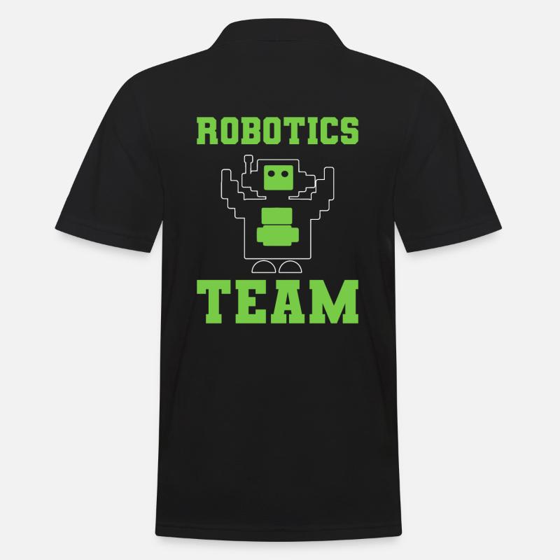 Robotics Team Automatisierungstechniker - Männer Poloshirt - Schwarz
