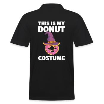 Donut -Liebhaber Bäcker - Männer Poloshirt - Schwarz - Hinten - Kai (181cm)