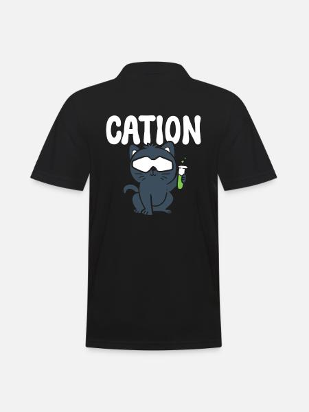 Cation Labortechniker - Männer Poloshirt - Schwarz