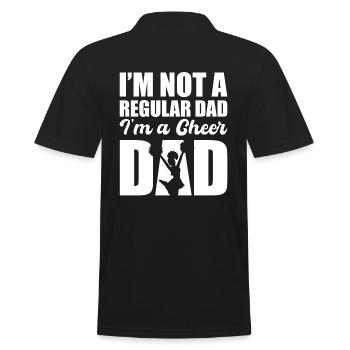 I'm Not A Regular Dad I'm A Cheer Dad - Männer Poloshirt - Schwarz - Hinten - Kai (181cm)