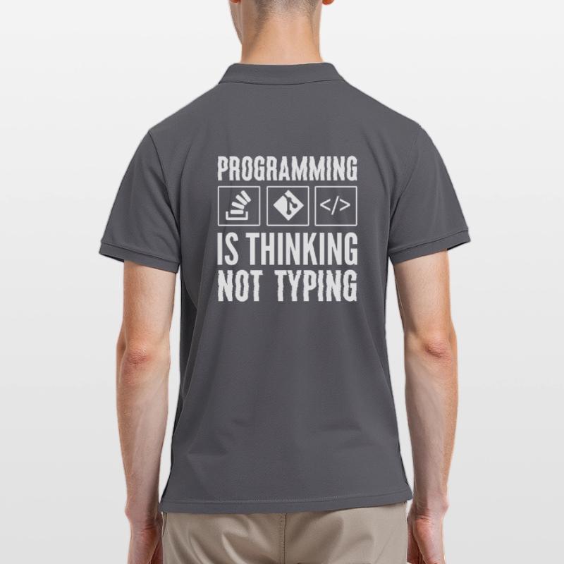 Lustiger Softwareentwickler Computerprogrammierer Männer Poloshirt