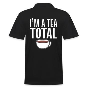 Teeliebhaber Teebrauer - Männer Poloshirt - Schwarz - Hinten - Kai (181cm)