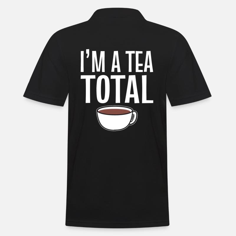 Teeliebhaber Teebrauer - Männer Poloshirt - Schwarz