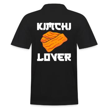Kimchi Lover Koreanischer Koch - Männer Poloshirt - Schwarz - Hinten - Kai (181cm)