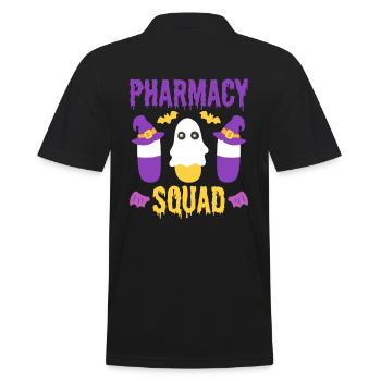 Pharmacy Squad Apotheker - Männer Poloshirt - Schwarz - Hinten - Kai (181cm)