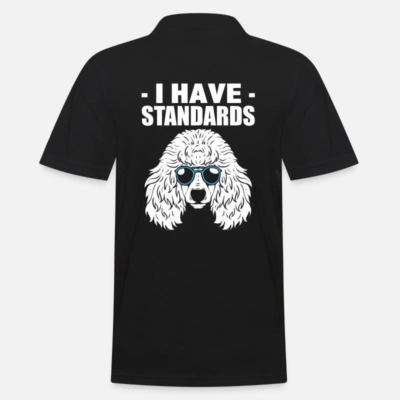 I Have Standards Hundewanderer - Männer Poloshirt - Schwarz
