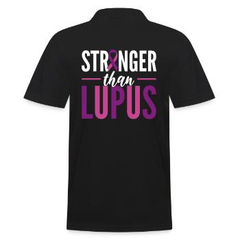 Lupus-Bewusstsein Rheumatologe - Männer Poloshirt - Schwarz - Hinten - Kai (181cm)