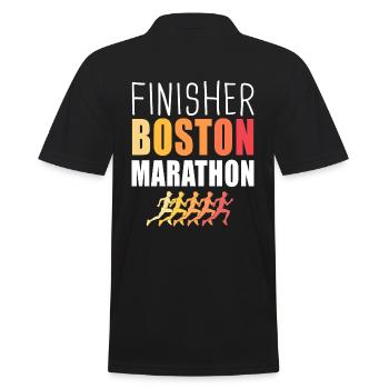 Finisher Boston marathon run running - Polo Homme - noir - Dos - Kai (181cm)