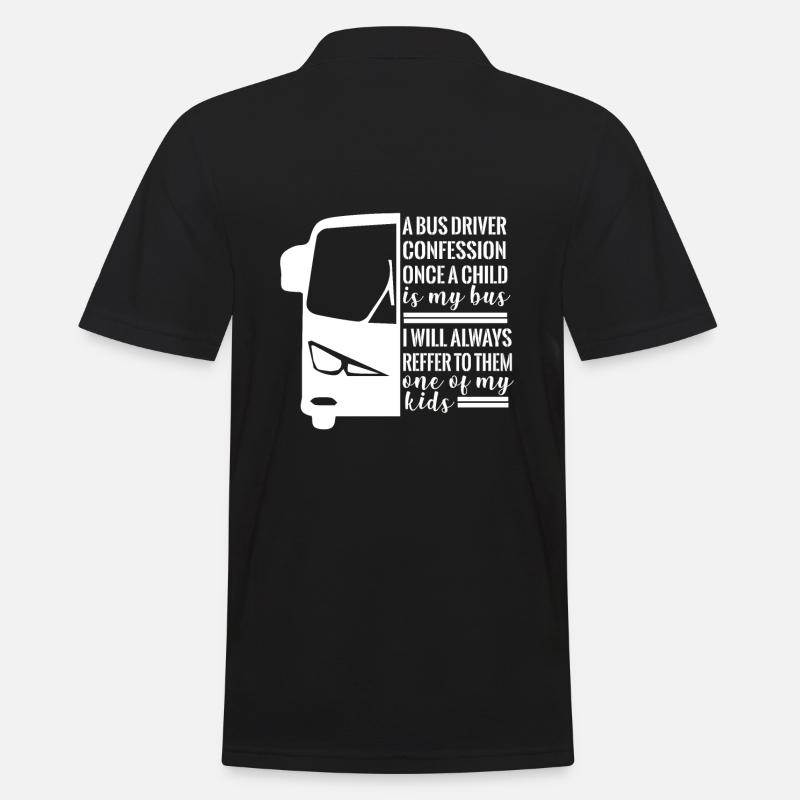 Cadeau de chauffeur de bus chauffeur de bus - Polo Homme - noir