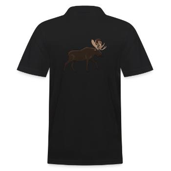 Norway troll elk myths expedition Oslo holidays - Men's Polo Shirt - black - Back - Kai (181cm)