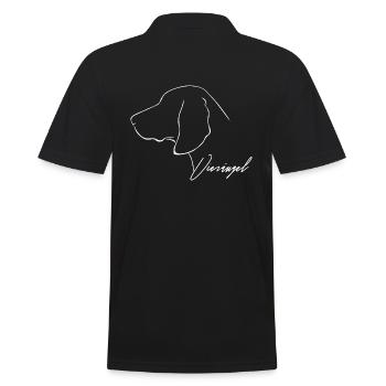 VIERÄUGEL Brandlbracke dog hunting dogs Wilsigns - Men's Polo Shirt - black - Back - Kai (181cm)