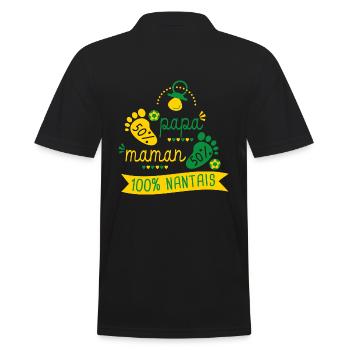 Naissance supporter football Nantes Nantais - Polo Homme - noir - Dos - Kai (181cm)