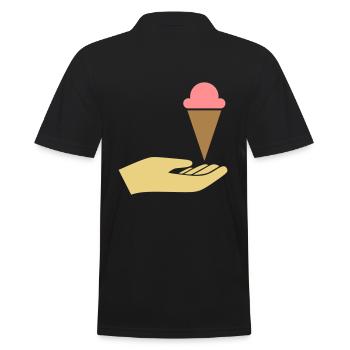 La main atteint la glace - Polo Homme - noir - Dos - Kai (181cm)