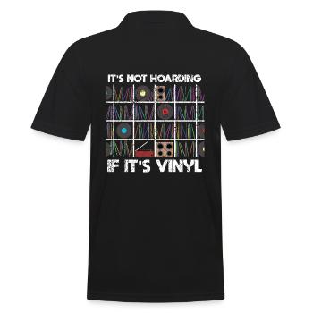 Ce n’est pas de la thésaurisation si c’est un disque vinyle - Polo Homme - noir - Dos - Kai (181cm)