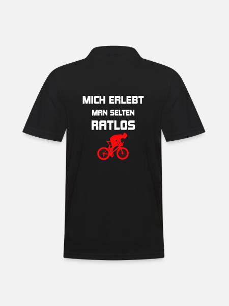 Fahrrad - Männer Poloshirt - Schwarz