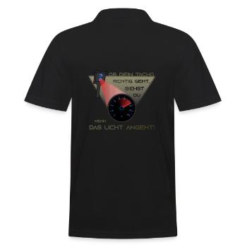 Auto Tuning Spruch lustig Blitzer - Männer Poloshirt - Schwarz - Hinten - Kai (181cm)