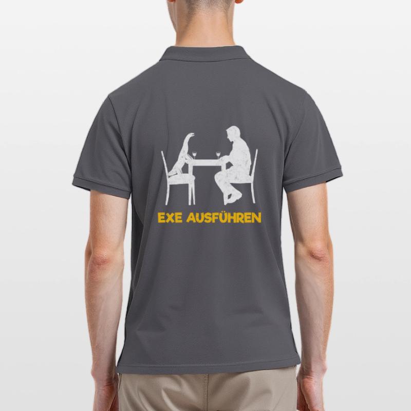 exe exécuter l’informatique programmeur admin Polo Homme