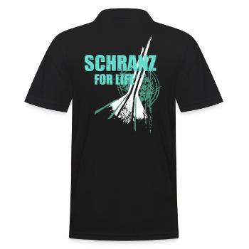We love SCHRANZ music Partyshirt Club motif Dj - Polo Homme - noir - Dos - Kai (181cm)