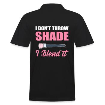 Make-up Beauty Specialist - Men's Polo Shirt - black - Back - Kai (181cm)