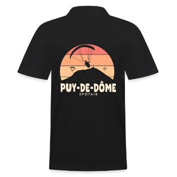 Parapente puy de dôme spotair parapentistes - Polo Homme - noir - Dos - Kai (181cm)