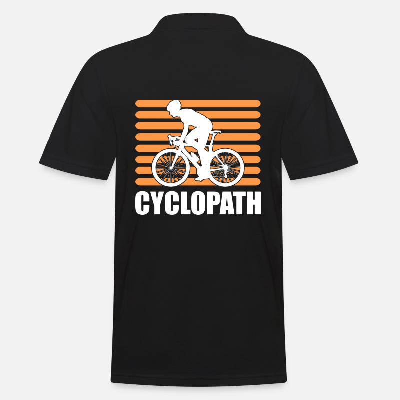 Cyclopath Biker Radfahrer - Männer Poloshirt - Schwarz