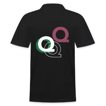 Q - Men's Polo Shirt - black - Back - Kai (181cm)