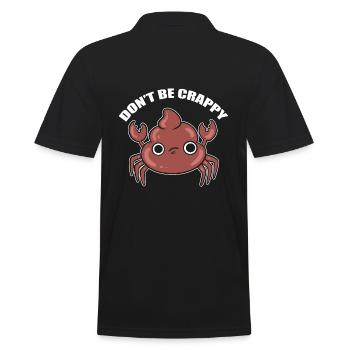 Don't Be Crappy Lobster - Men's Polo Shirt - black - Back - Kai (181cm)