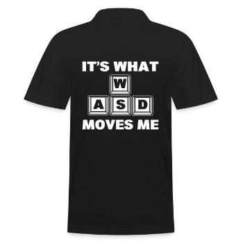 WASD c’est ce qui me touche Expert en informatique - Polo Homme - noir - Dos - Kai (181cm)