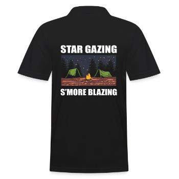 Astronomy Stargazing Motorhome - Men's Polo Shirt - black - Back - Kai (181cm)