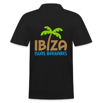 Ibiza, Îles Baléares (palmier comme i) - Polo Homme - noir - Dos - Kai (181cm)
