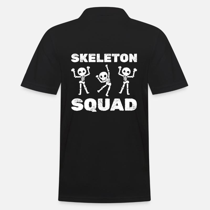 Skeleton Squad Radiologin - Männer Poloshirt - Schwarz