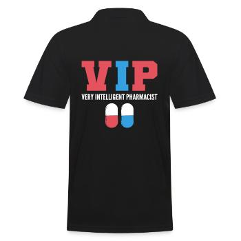 Lustiger Apotheker Pharmazeutischer Chemiker - Männer Poloshirt - Schwarz - Hinten - Kai (181cm)