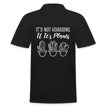 It's Not Hoarding If It's Plants Gärtner - Men's Polo Shirt - black - Back - Kai (181cm)