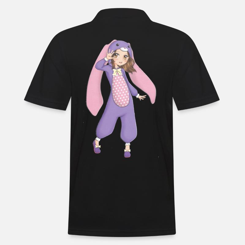 Manga - Men's Polo Shirt - black