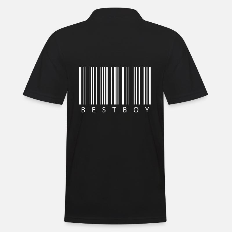 Bestboy Barcode - bester Freund - Männer Poloshirt - Schwarz