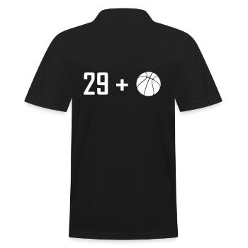 30. Geburtstag Basketball - Männer Poloshirt - Schwarz - Hinten - Kai (181cm)