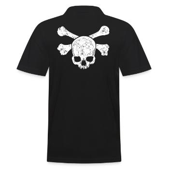 Skulls and crossbones - Men's Polo Shirt - black - Back - Kai (181cm)