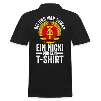 Ostdeutschland Ossi Deutschland DDR - Männer Poloshirt - Schwarz - Hinten - Kai (181cm)