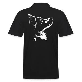 Border Collie Chiens Chien de troupeau Chiens Wilsigns - Polo Homme - noir - Dos - Kai (181cm)