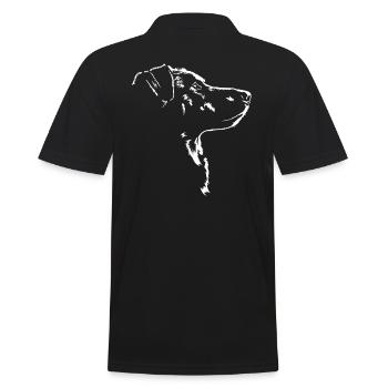 Beauceron Silhouette Chien Chiens Wilsigns - Polo Homme - noir - Dos - Kai (181cm)