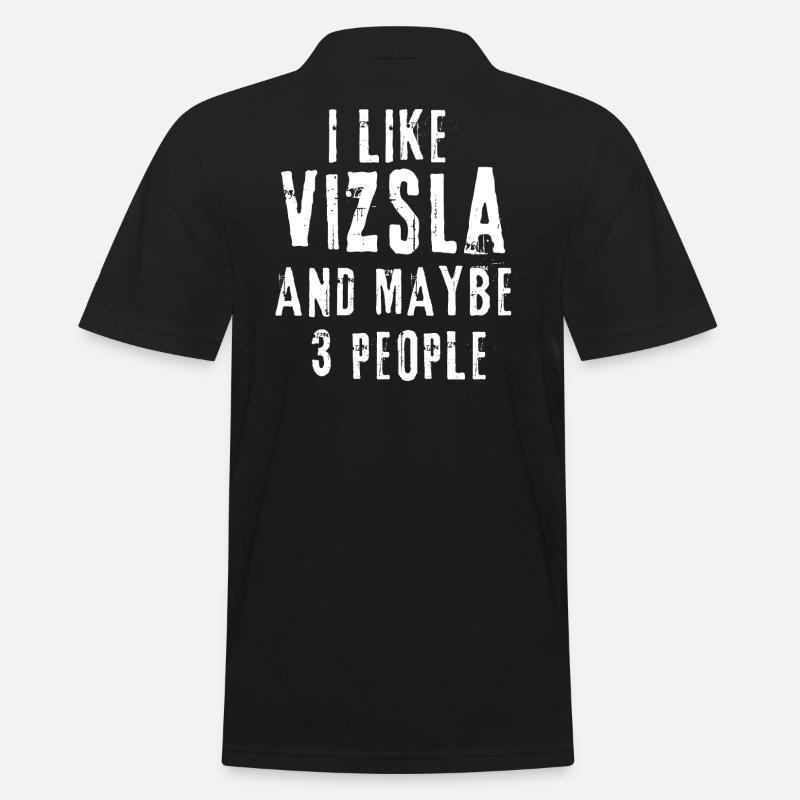 Vizsla - Männer Poloshirt - Schwarz